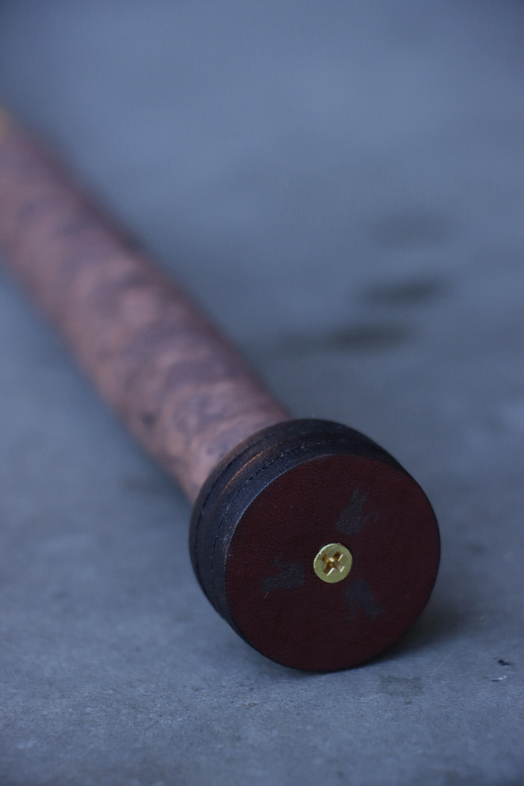 Margay Prey Wand - Oxblood & Brown Marble