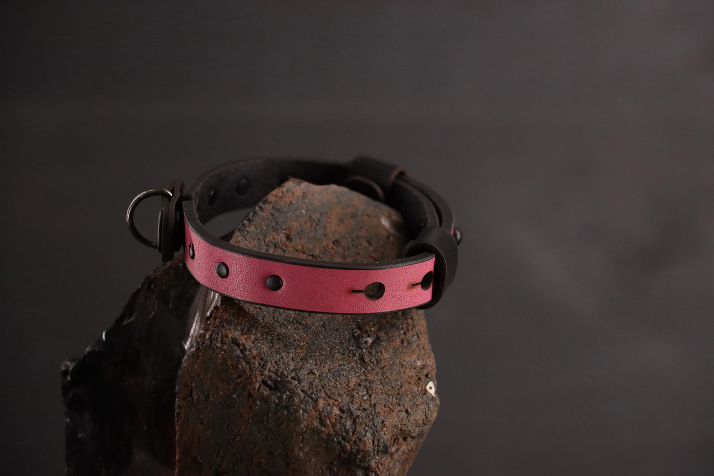 Wee Beastie Breakaway Collar - Pink & Black
