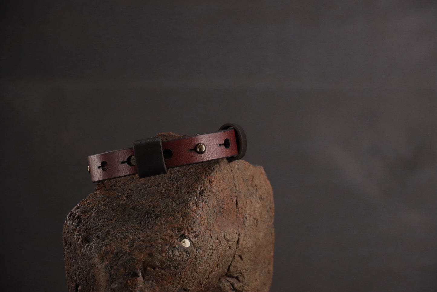 Wee Beastie Breakaway Collar - Oxblood & Black