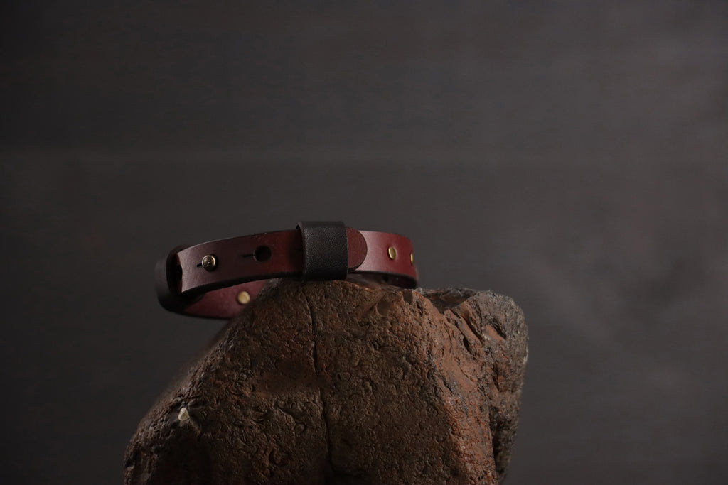 Wee Beastie Breakaway Collar - Oxblood & Black