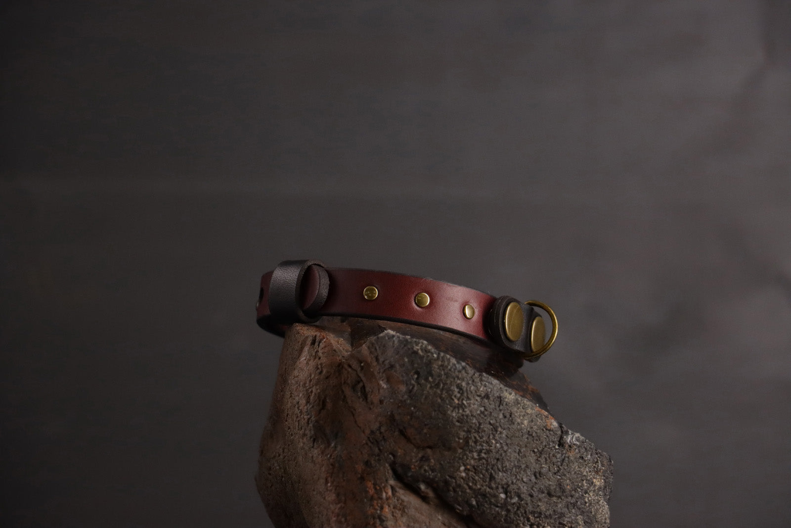 Wee Beastie Breakaway Collar - Oxblood & Black