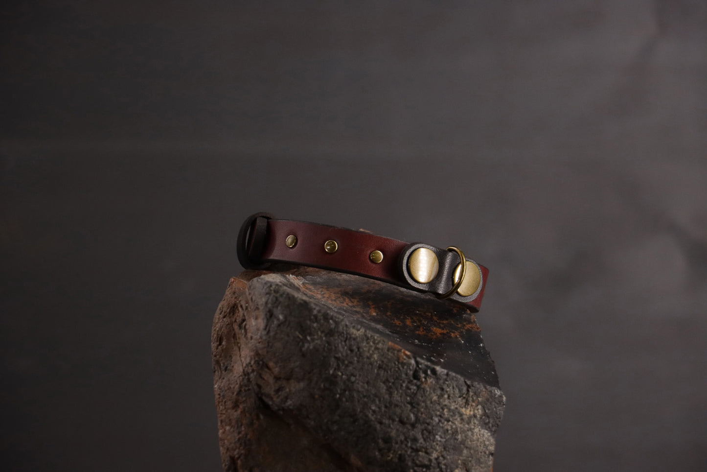 Wee Beastie Breakaway Collar - Oxblood & Black