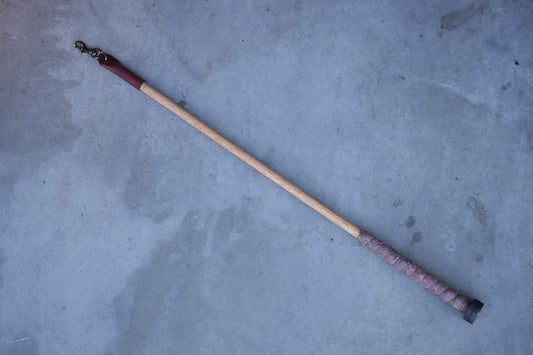 Margay Prey Wand - Oxblood & Brown Marble