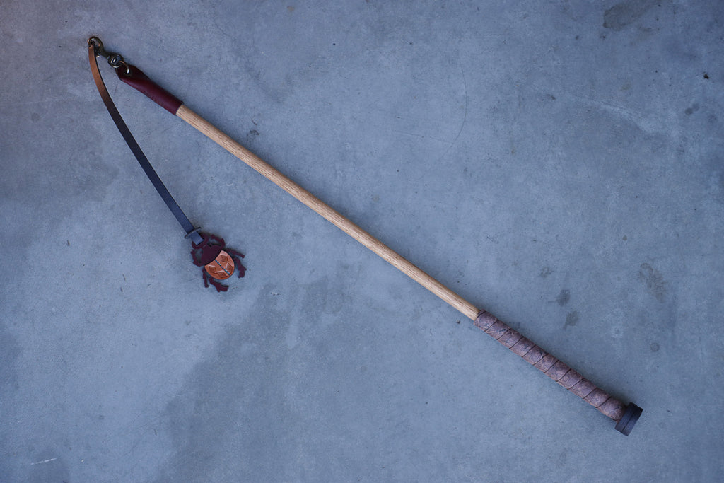 Margay Prey Wand - Oxblood & Brown Marble